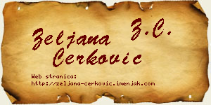 Željana Čerković vizit kartica